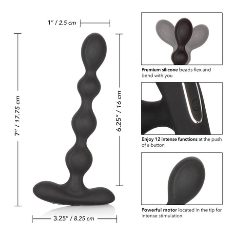 Sh! Women's Store Anal Beads Eclipse Slender Vibrating Anal Beads