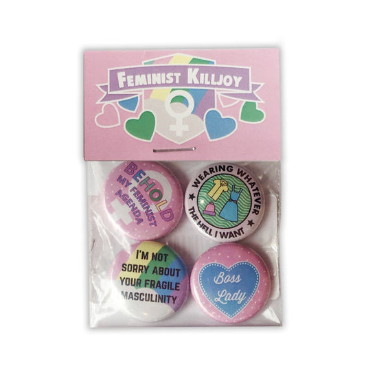 Sh! Women's Store Badges Feminist Killjoy Badge Pack 1