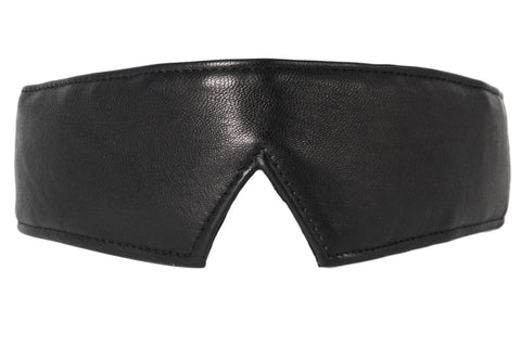 Sh! Women's Store Blindfolds Black Blindfold Sh! Luxury Leather Blindfold