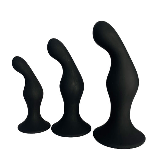 Sh! Women's Store Butt Plugs Black Triple Butt Plug Set