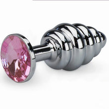Sh! Women's Store Butt Plugs Pink Jewel Steel Jewel Butt Plug
