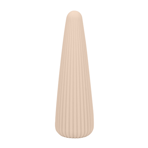 Sh! Women's Store Classic Vibrators Nude Nude Zina Tapered Ribbed Vibe