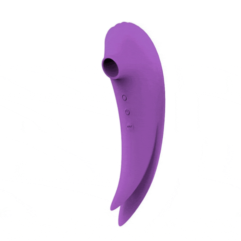 Sh! Women's Store Clit Suction Toys Purple Dual-End Flutter Suction Toy