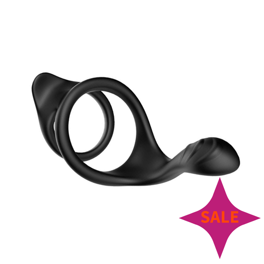 Sh! Women's Store Cock Rings Cock & Balls Ring with Perineum Tickler