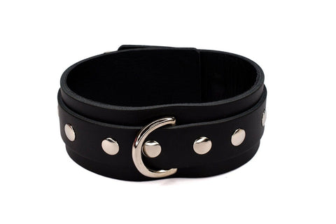 Sh! Women's Store Collars Black Collar / Medium / Large (15.5 -19.5") Sh! Leather Bondage Collar