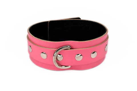 Sh! Women's Store Collars Pink Collar / Medium / Large (15.5 -19.5") Sh! Leather Bondage Collar