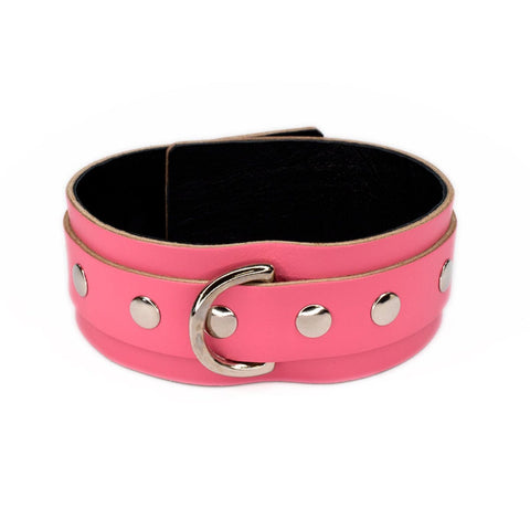 Sh! Women's Store Collars Pink Collar / Small / Medium (13 -16") Sh! Leather Bondage Collar