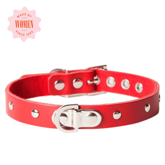 Sh! Women's Store Collars Sh! Leather Studded Princess Bondage Collar