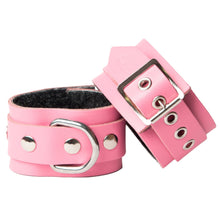 Sh! Women's Store Cuffs Baby Pink Sh! Leather Bondage Wrist Cuffs