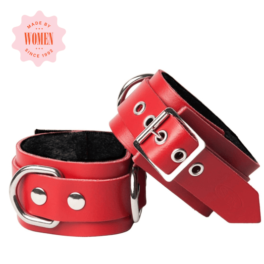 Sh! Women's Store Cuffs Sh! Leather Bondage Ankle Cuffs