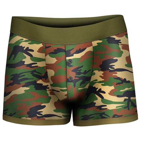 Sh! Women's Store Fabric Strap-On Harness Camo Strapon Boxer Shorts