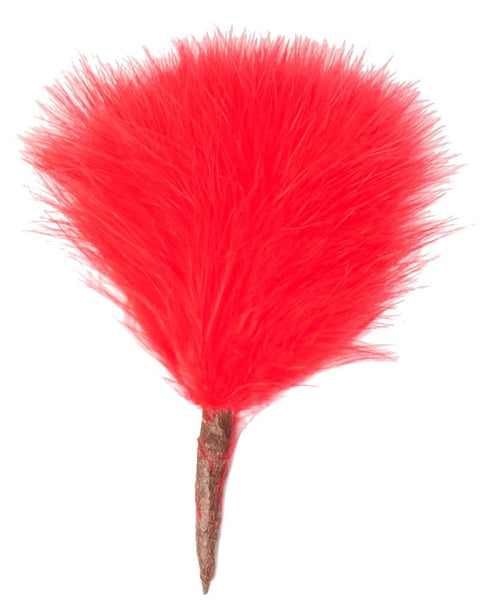 Sh! Women's Store Feathers Red Body Feather Tickler Pom
