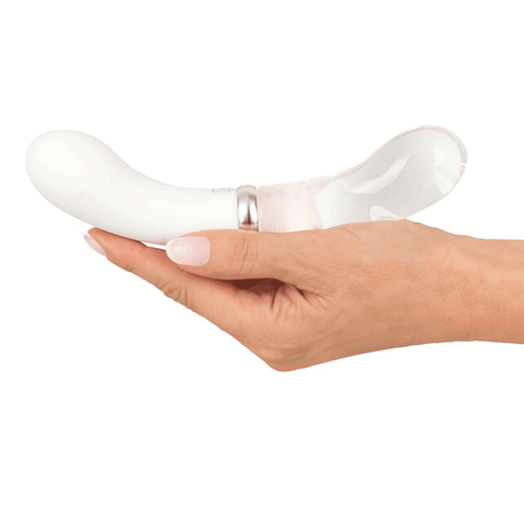 Sh! Women's Store G-Spot Vibrator Double G-Spot Glass & Silicone Vibrator