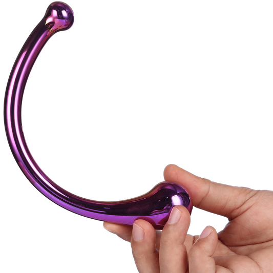 Sh! Women's Store Glass Dildo Glamour Glass Curved Wand