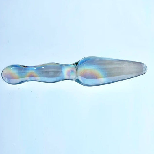 Sh! Women's Store Glass Dildo Sh! Rainbow Shimmer Wand