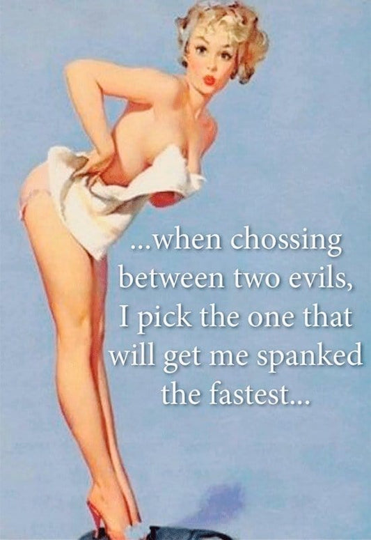 Sh! Women's Store Magnets Vintage Magnet: Spanked the Fastest...