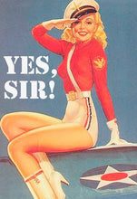 Sh! Women's Store Magnets Vintage Magnet: Yes Sir