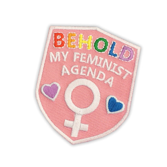 Sh! Women's Store Patches Behold My Feminist Agenda Patch