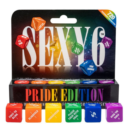 Sh! Women's Store Sex Dice Pride Dice Sexy 6 Dice Pride, Foreplay, Sex and Kinky Editions