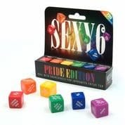 Sh! Women's Store Sex Dice Sexy 6 Dice Pride, Foreplay, Sex and Kinky Editions