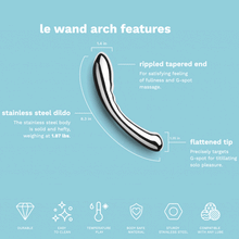 Sh! Women's Store Sex Toys Le Wand Chrome Arch Wand