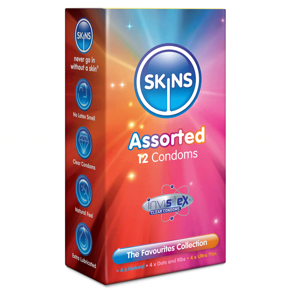 Sh! Women's Store Skins Condoms Assorted 12 Pack
