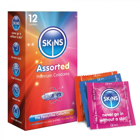 Sh! Women's Store Skins Condoms Assorted 12 Pack