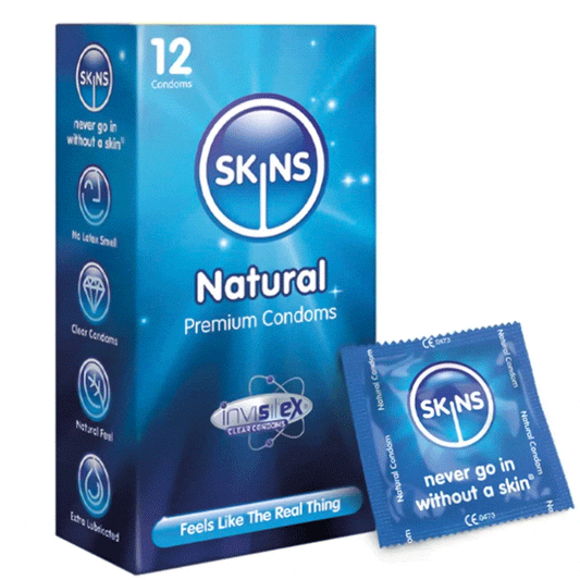 Sh! Women's Store Skins Condoms Natural 12 Pack