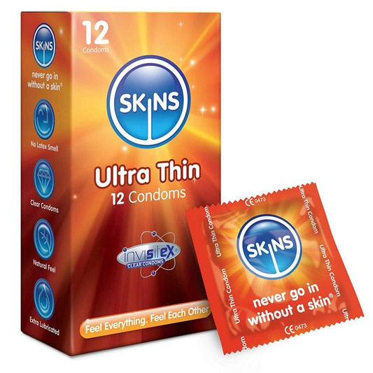 Sh! Women's Store Skins Condoms Ultra Thin 12 Pack