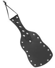 Sh! Women's Store Spankers Black Paddle Leather Shaped Spanking Paddle
