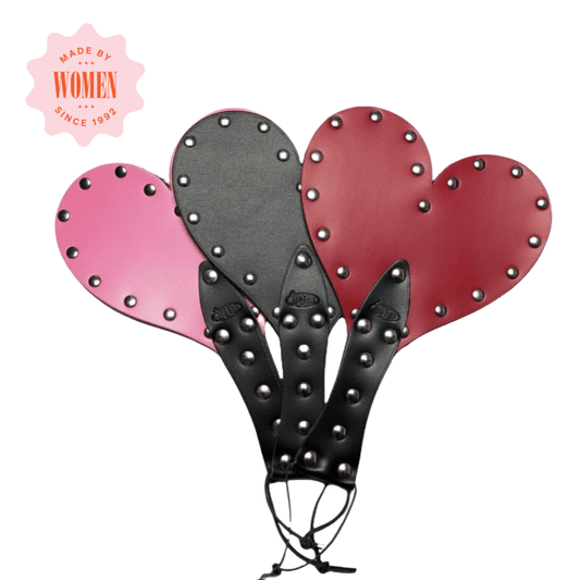 Sh! Women's Store Spankers Leather Heart Spanking Paddle