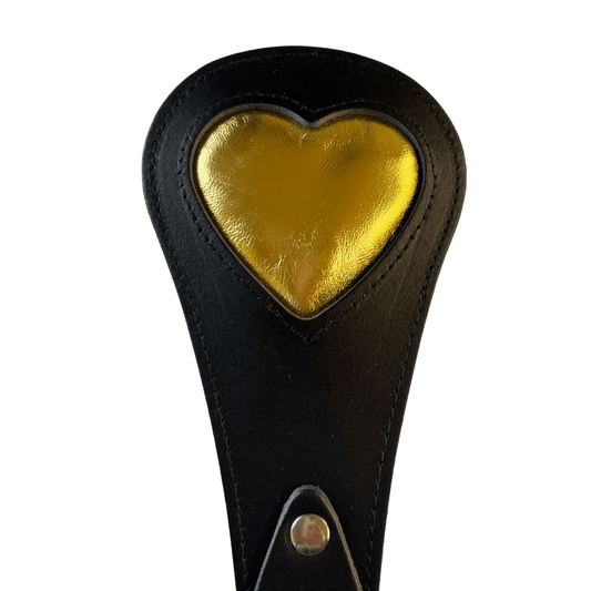 Sh! Women's Store Spankers Sh! Padded Gold Heart Spanker