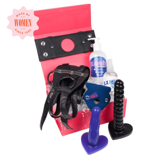 Sh! Women's Store Strap-On Kit Double Strap On Dildo Kit