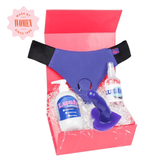 Sh! Women's Store Strap-On Kit First Strap On Dildo Kit