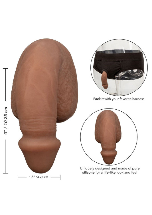 Sh! Women's Store Trans Brown Packer Trans Silicone Packer