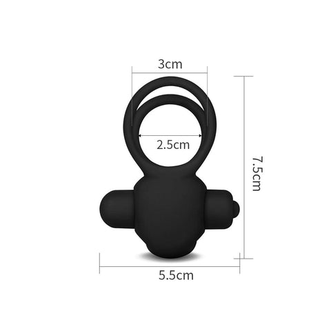 Sh! Women's Store Vibrating Cock Ring Power Clit Duo Cockring
