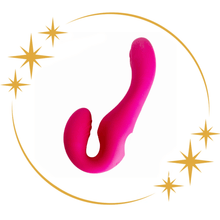 Sh! Women's Store Vibrating Strapless Tapping Strapless Double Dildo