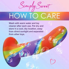 Simply Sweet Rainbow Silicone Dildo - Sh! Women's Store