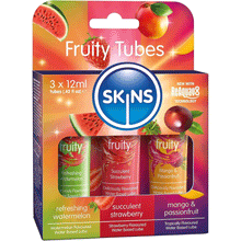 skin Flavoured Lube Skins 12ml Fruity Lube Tubes 3pk