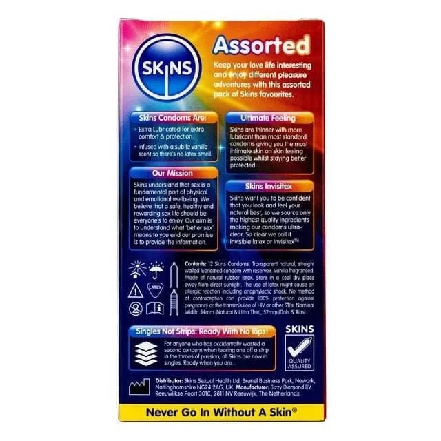 Skins Condoms Assorted 12 Pack - Sh! Women's Store