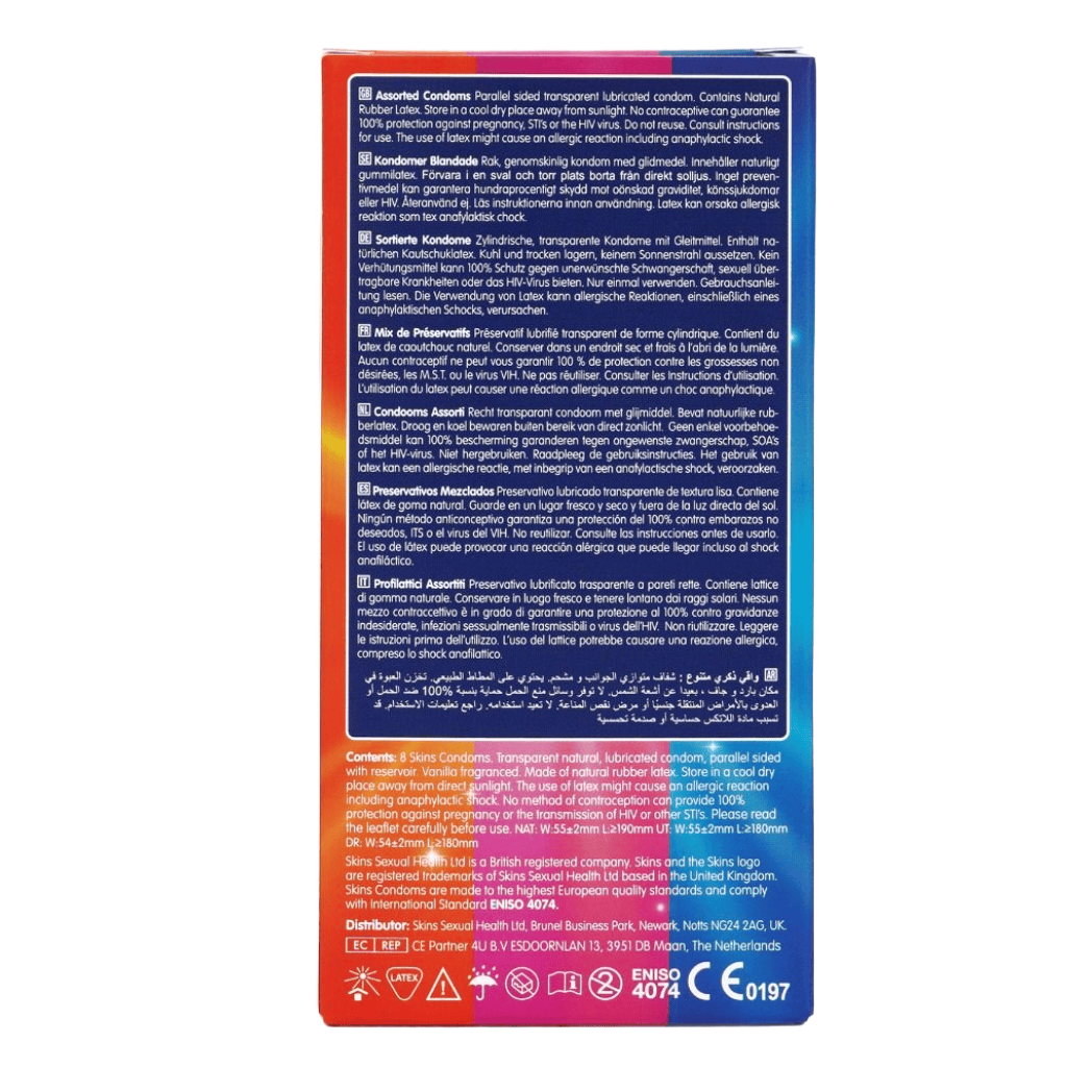 Skins Condoms Assorted 8 Pack - Sh! Women's Store