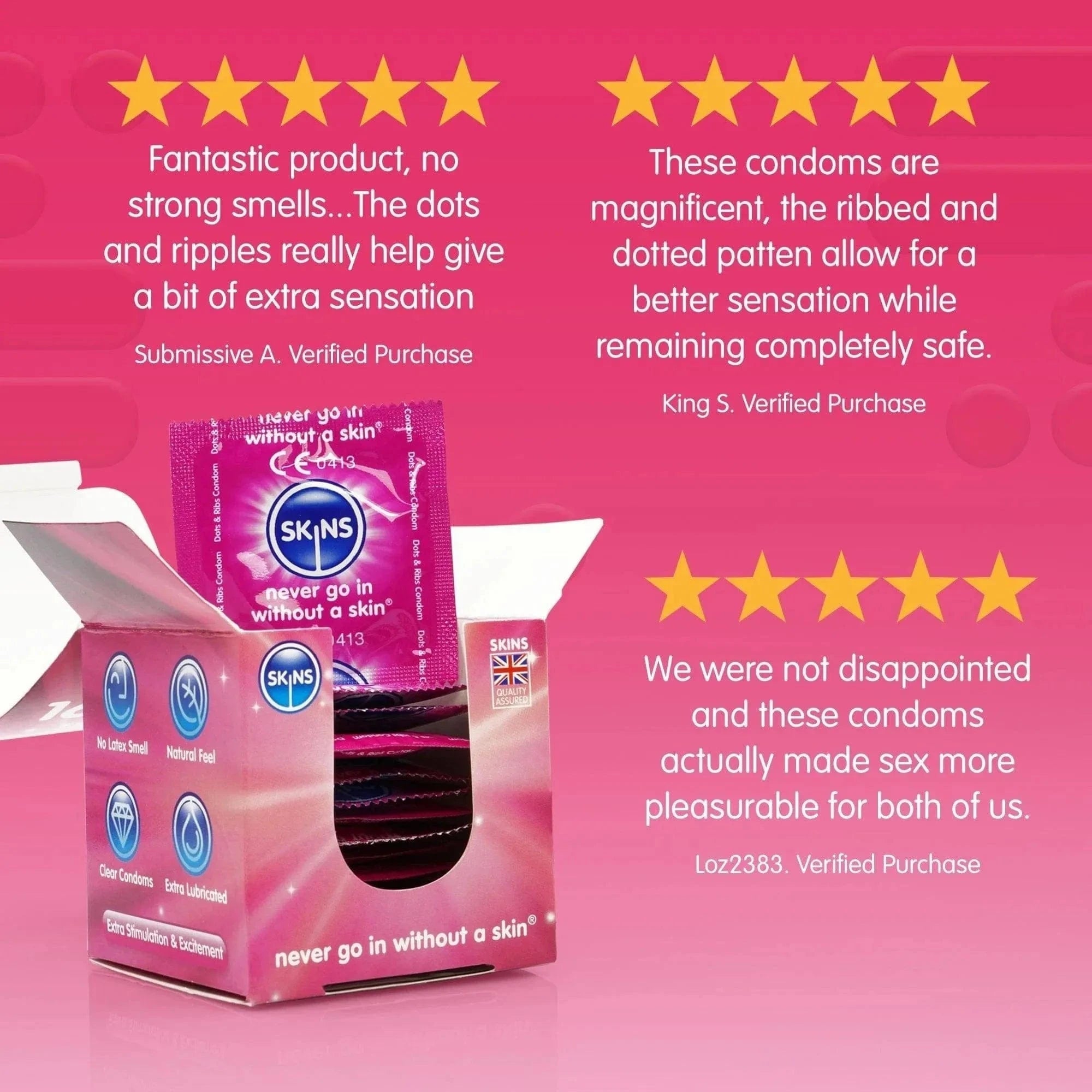 Skins Condoms Dots & Ribs - Sh! Women's Store