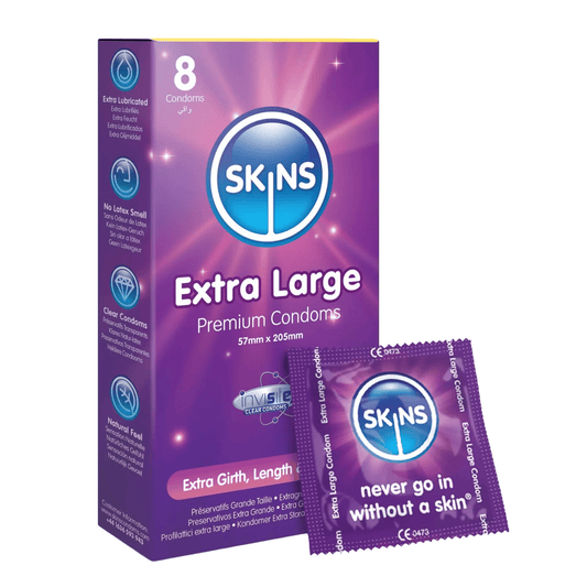 Skins Condoms Extra Large 8 Pack - Sh! Women's Store