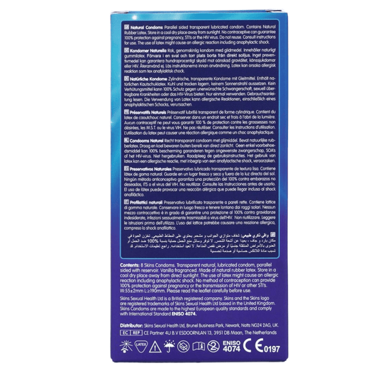 Skins Condoms Natural 8 Pack - Sh! Women's Store