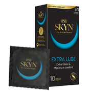 Sh! Women's Store Condoms Extra lube Skyn Non-Latex Condoms: 10-Pack