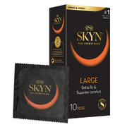Sh! Women's Store Condoms Large Skyn Non-Latex Condoms: 10-Pack