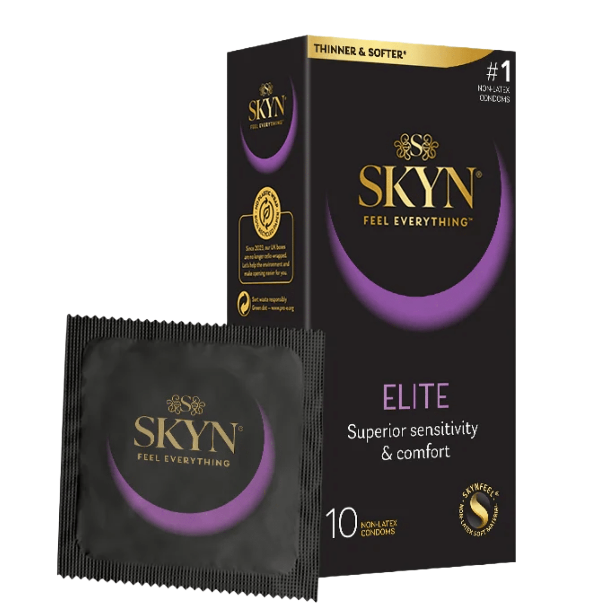 Sh! Women's Store Condoms Elite Skyn Non-Latex Condoms: 10-Pack