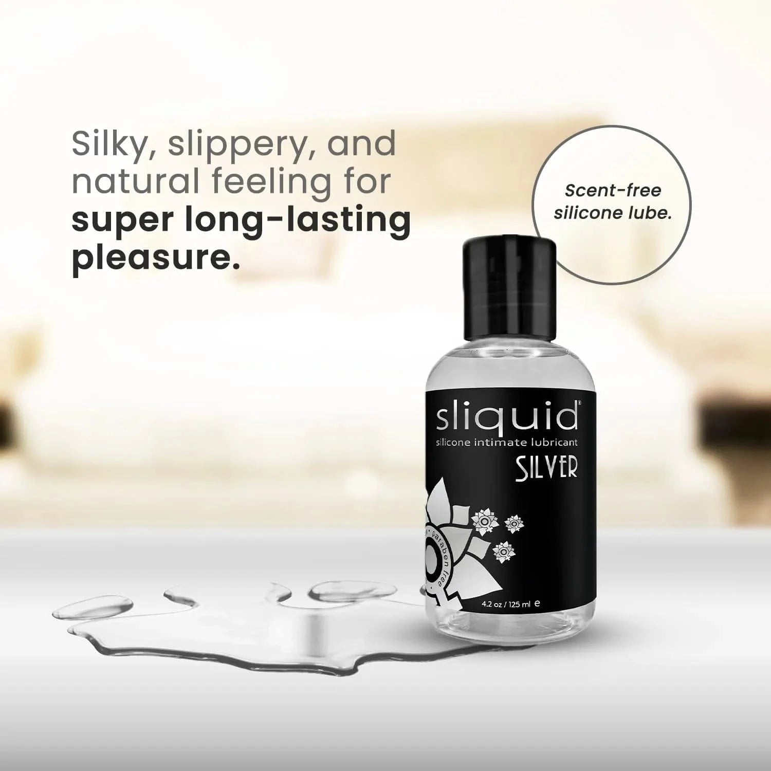 Sliquid Naturals Silver Silicone Lubricant 125ml - Sh! Women's Store