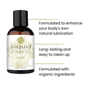 Sliquid Organics Silk Hybrid Lube 125ml - Sh! Women's Store