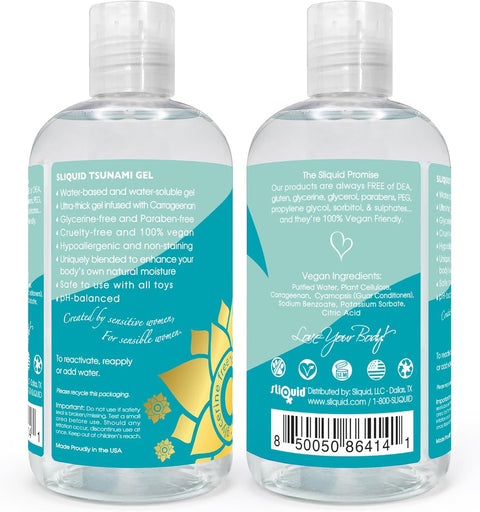 Sliquid Water-Based Lube Sliquid Naturals Tsunami Ultra Thick Gel 125ml